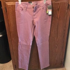 Violet skinny jeans
